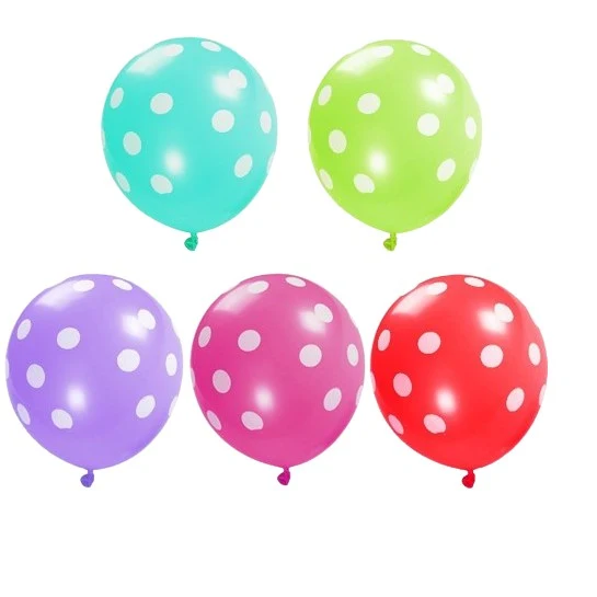 Комплект от 10 латексови балона, 2X, 2X зелени, 2X лилави, 2X розови, 2X червени, 23 см, 1.4G