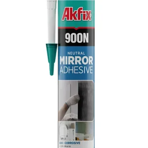СИЛИКОН ЗА ЛЕПЕНЕ НА ОГЛЕДАЛА БЕЗЦВЕТЕН 900N AKFIX 310 мл