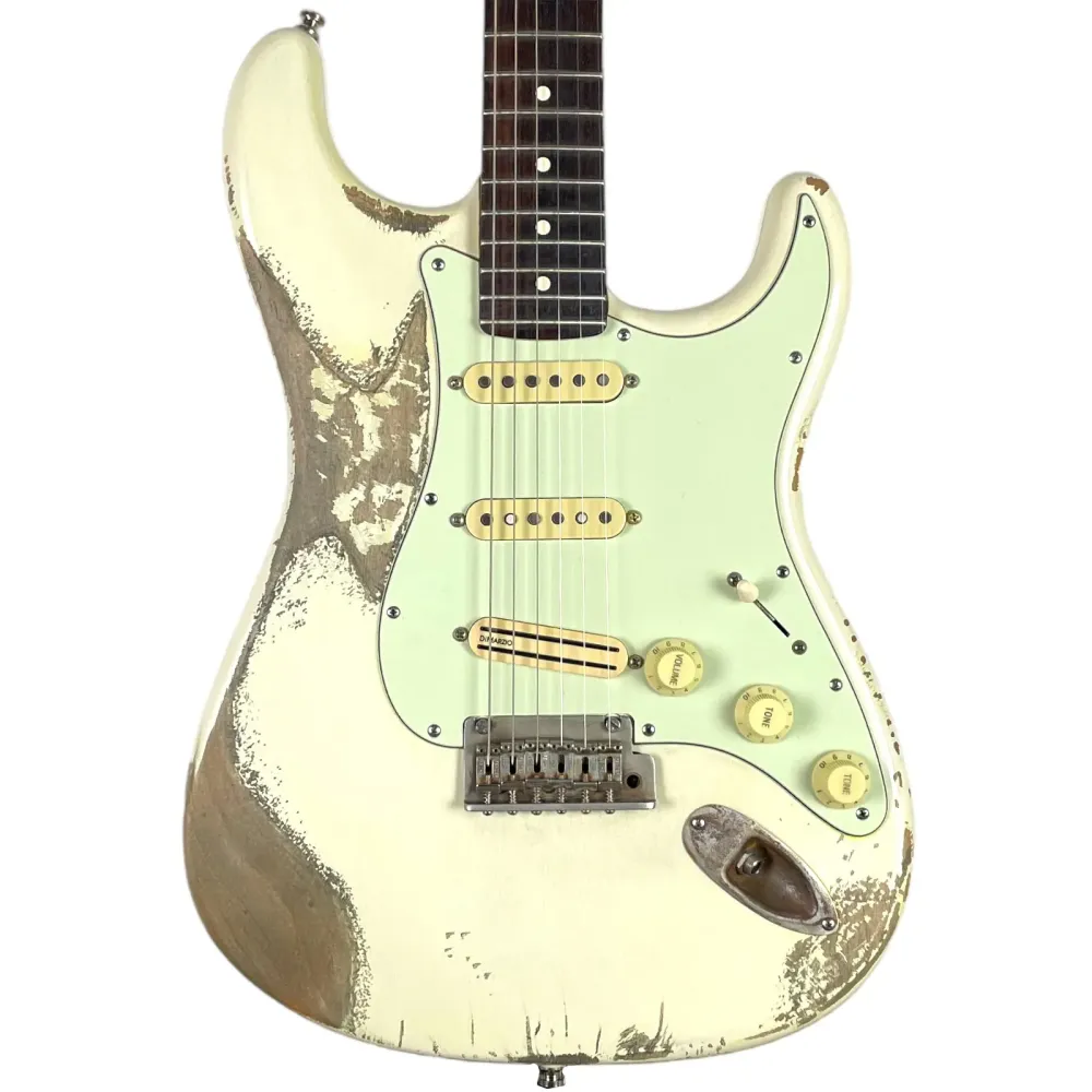 Fender American Standard Stratocaster - Олимпик Уайт Релик Лук