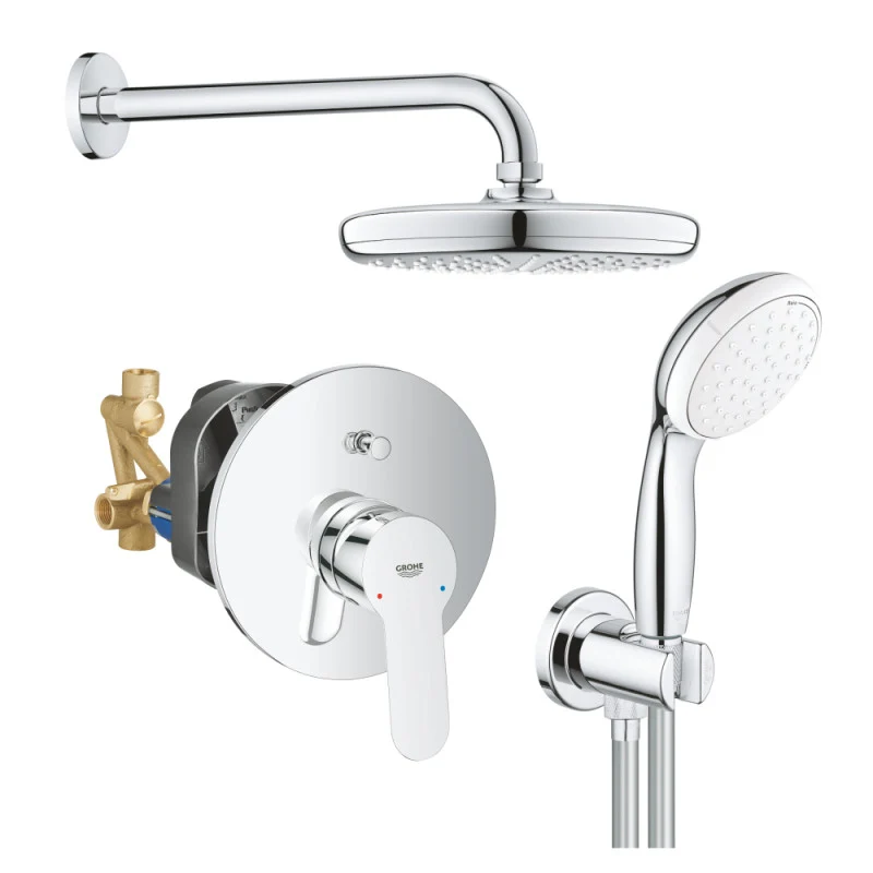 Вграден комплект Grohe BauEdge Tempesta 210