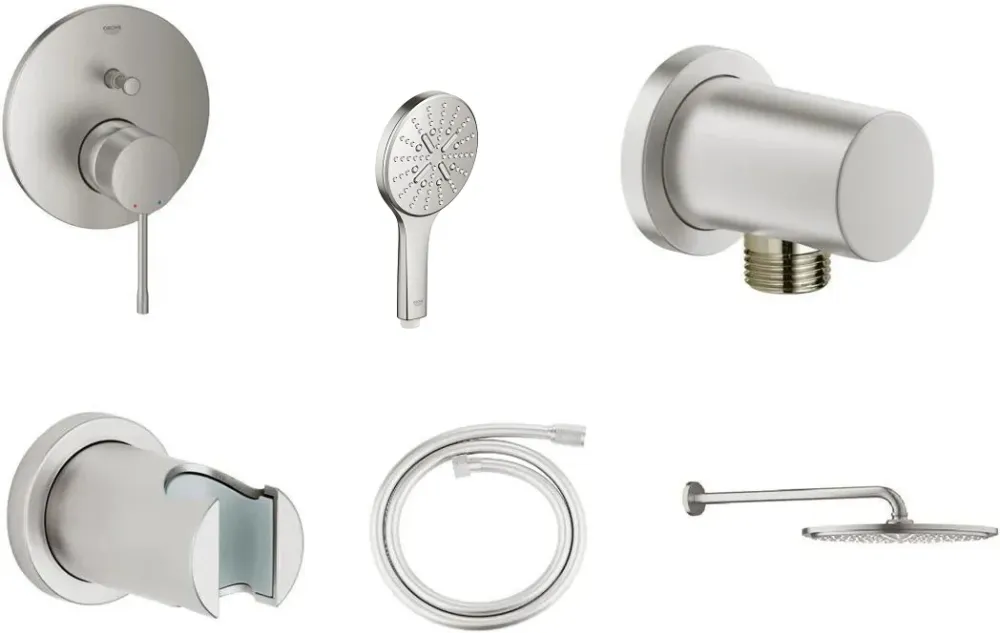 Вграден комплект Grohe Essence - supersteel