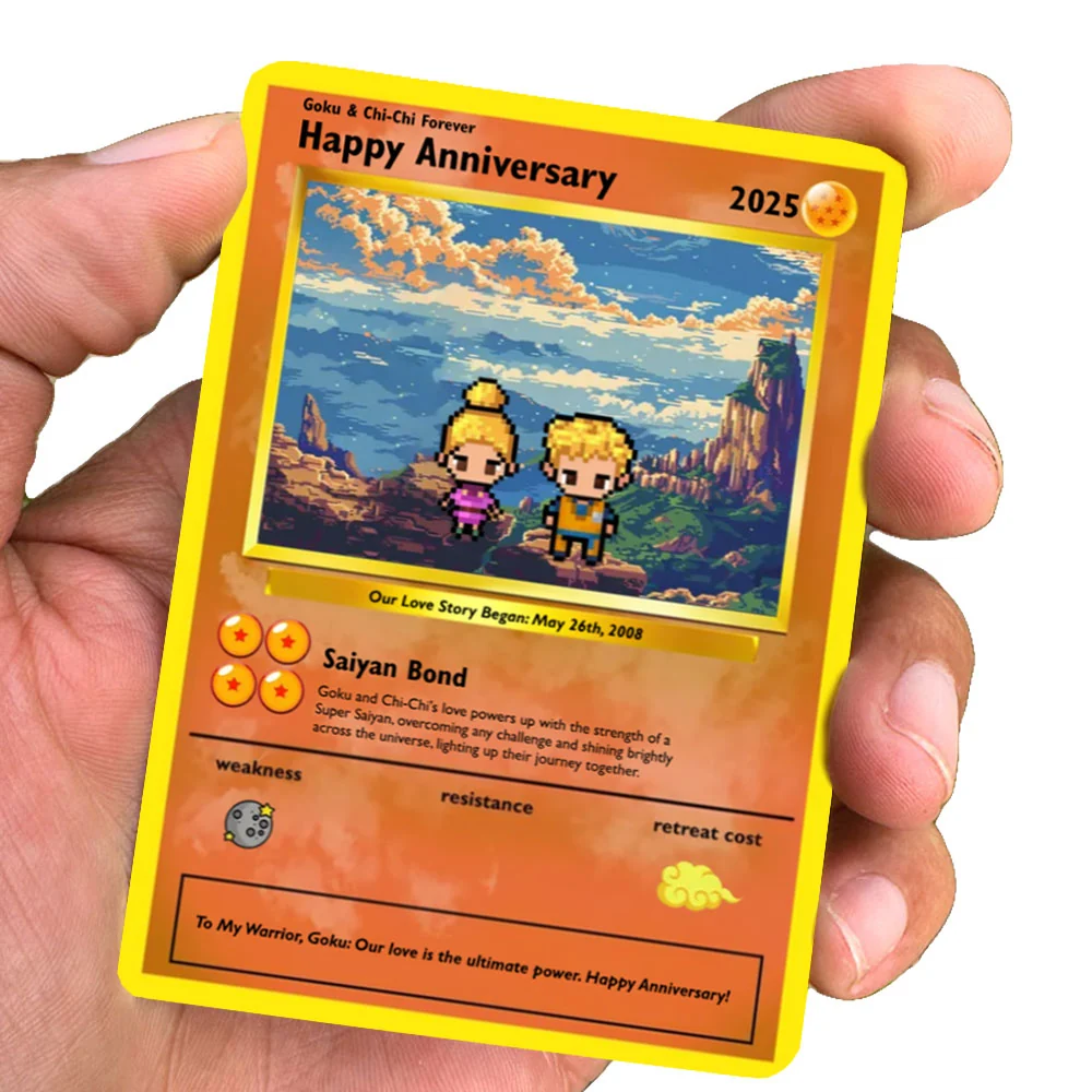 Super Saiyan Love Card - Build Your Own