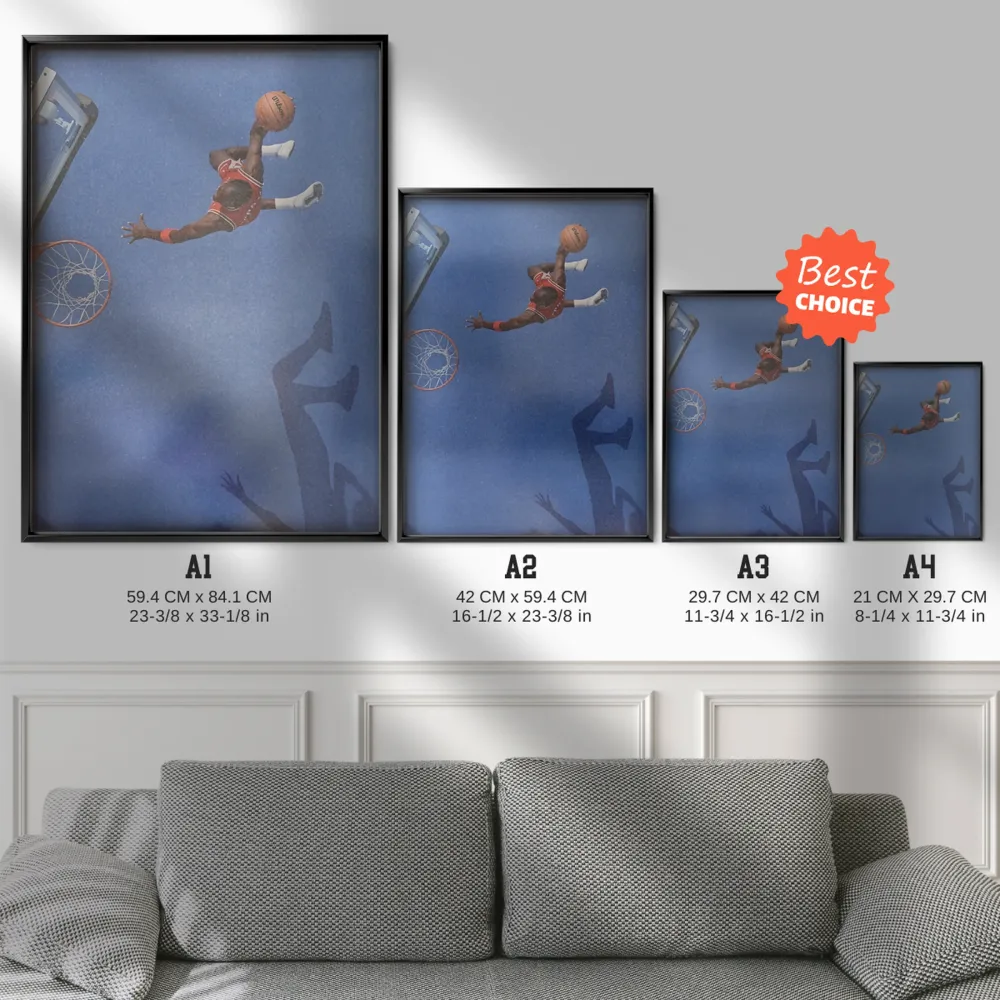 Basketball Shadow Dunk Сапфир Minimalist With
