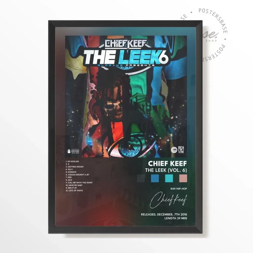 chief keef Leek Vol 6 poster With