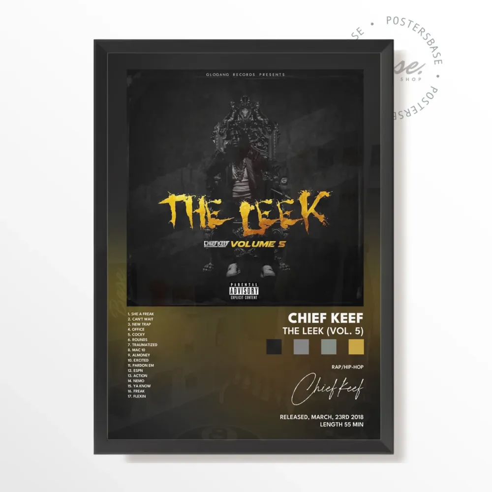 chief keef Leek Vol 5 poster With