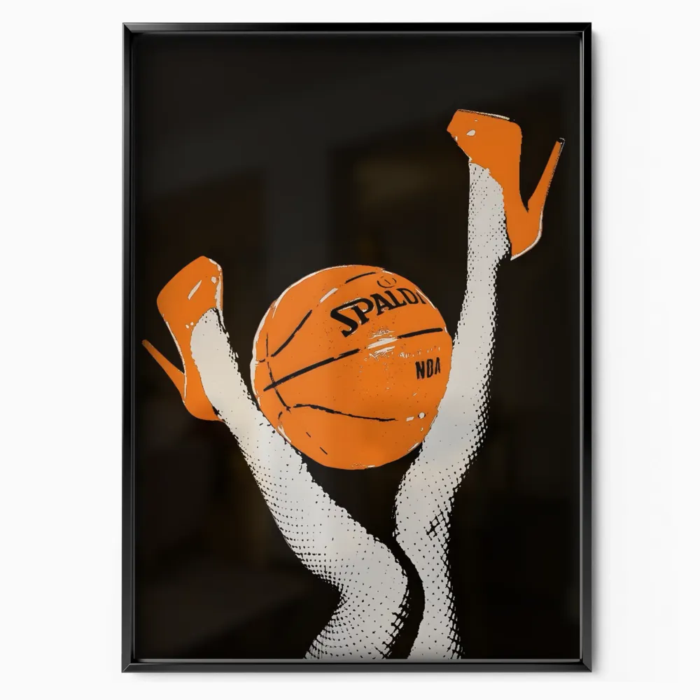 Hands On Ball “grip” Orange | Wall Art Decor With