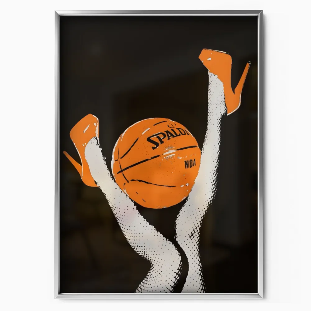 Hands On Ball “grip” Orange | Wall Art Decor With