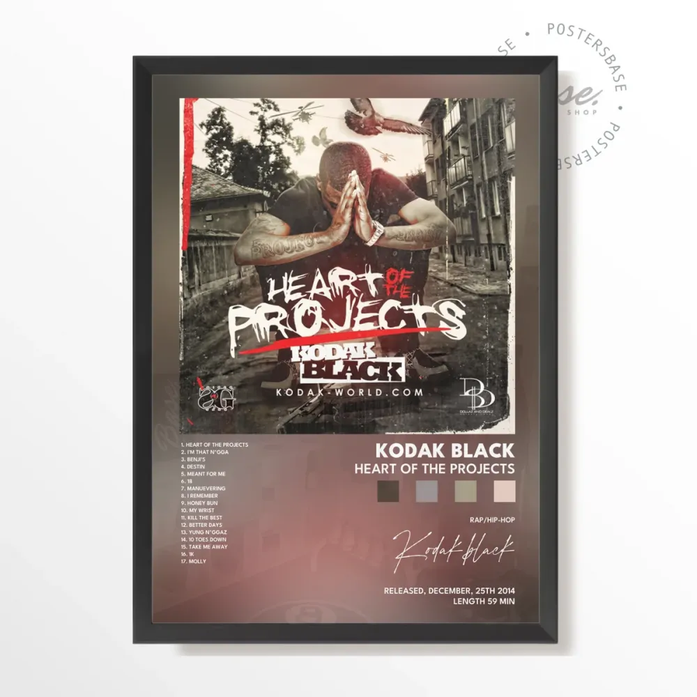 kodak black Heart Projects poster With