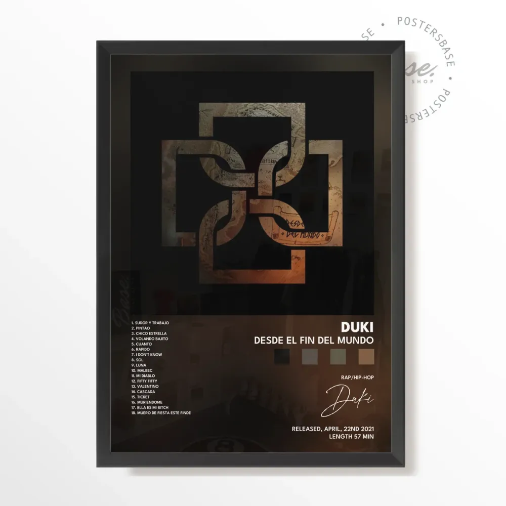 Premium Gallery Quality duki Desde el Fin del Mundo poster With