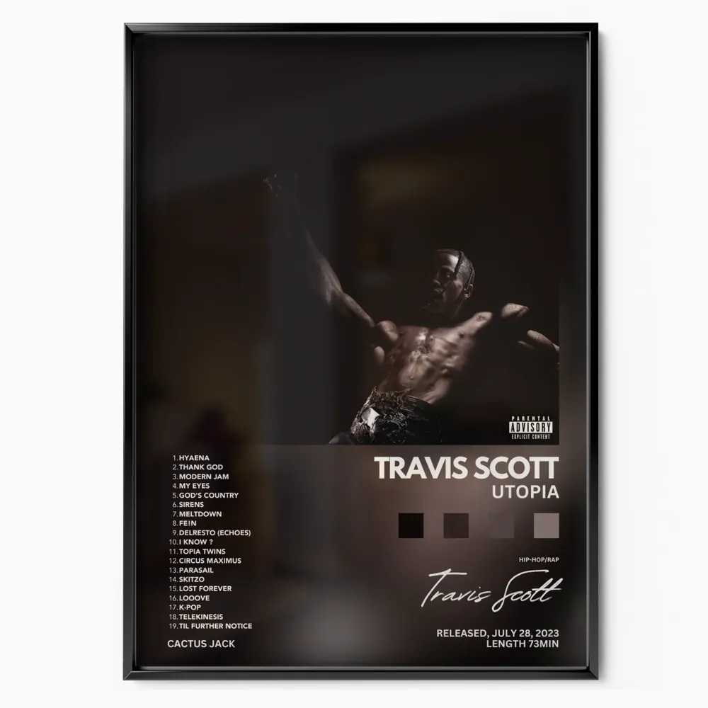 Premium Gallery Quality Travis Scott Utopia Album With