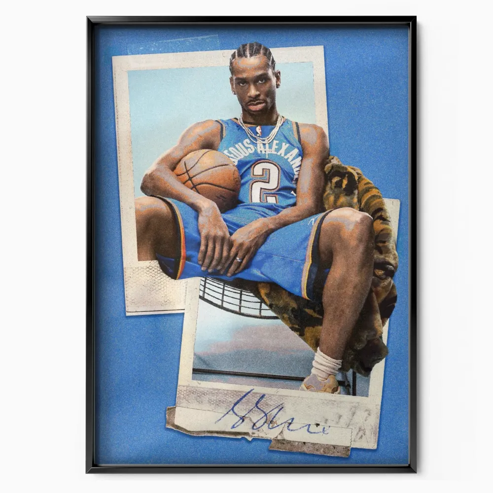 Shai Gilgeous Alexander Okc Thunder Polaroid | Wall Art Decor With