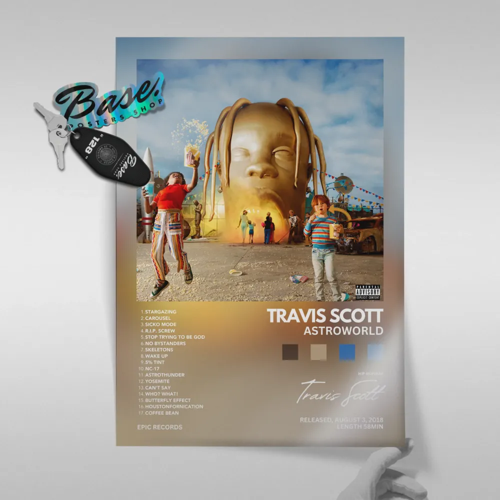 Travis Scott Astroworld Album | Wall Art Decor With