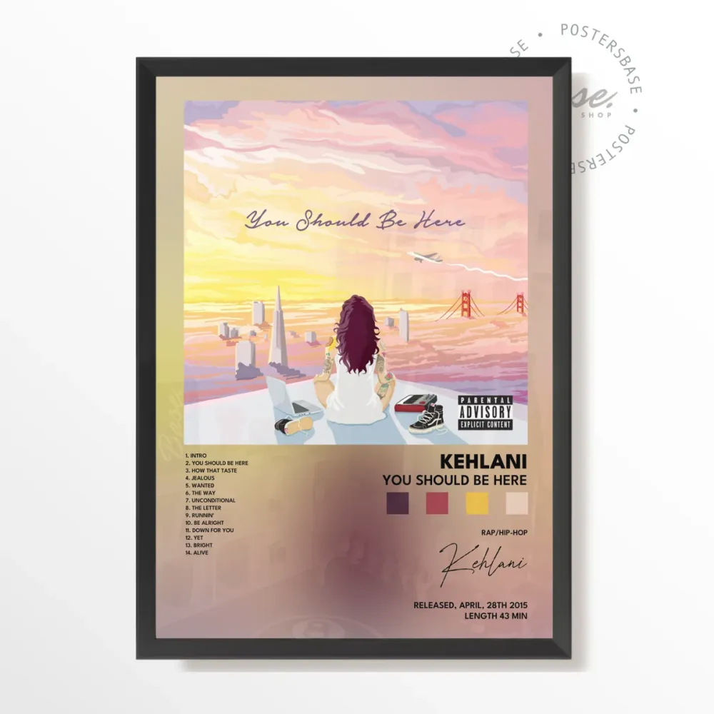 Vintage Style kehlani You Should Be Here poster With
