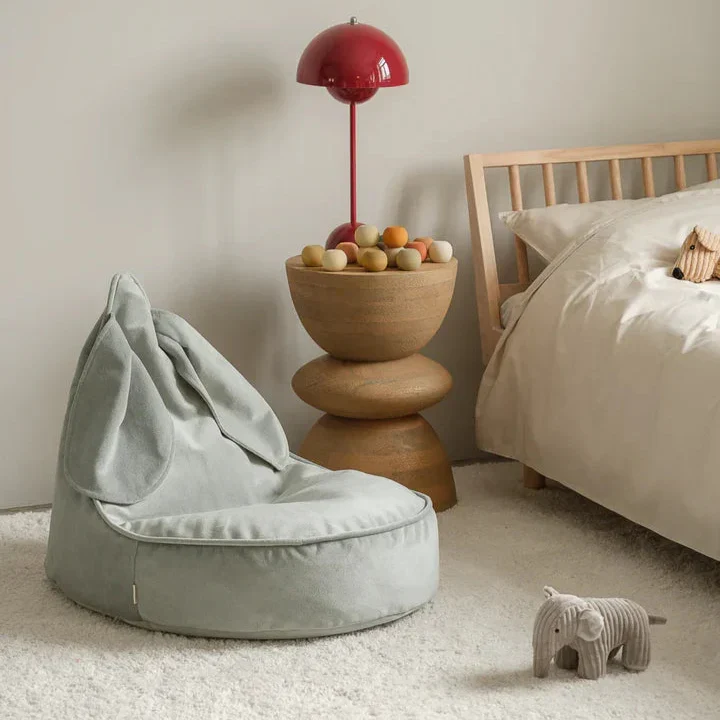 Wigiwama Детски пуф Misty Green Bunny