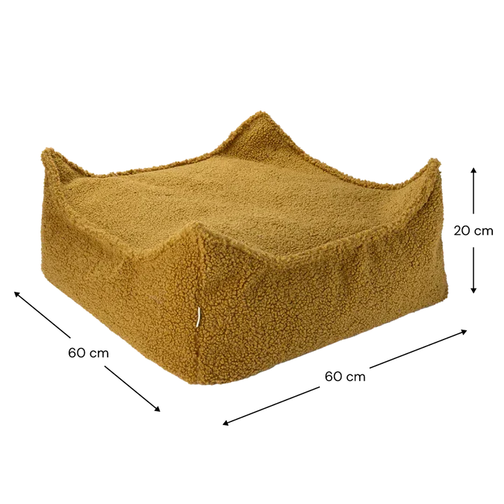 Wigiwama Square Baby Pouffe Ottoman Maple
