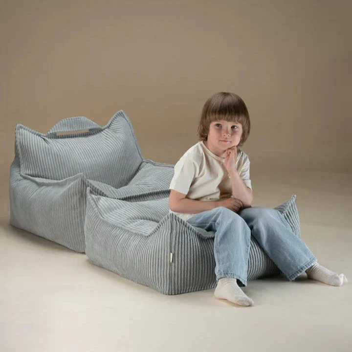 Wigiwama Square Baby Pouffe Ottoman Peppermint Green