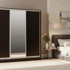 Гардероб ADLER с огледало - цвят венге 200x60x210 см