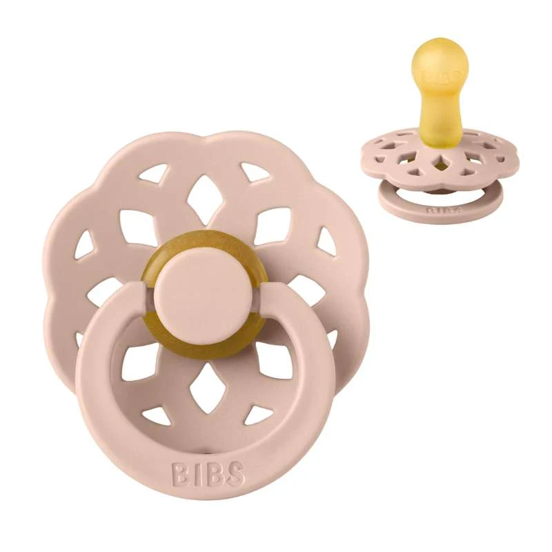 Bibs Boheme Pacifier - sz. 2 - natural rubberized - Blush