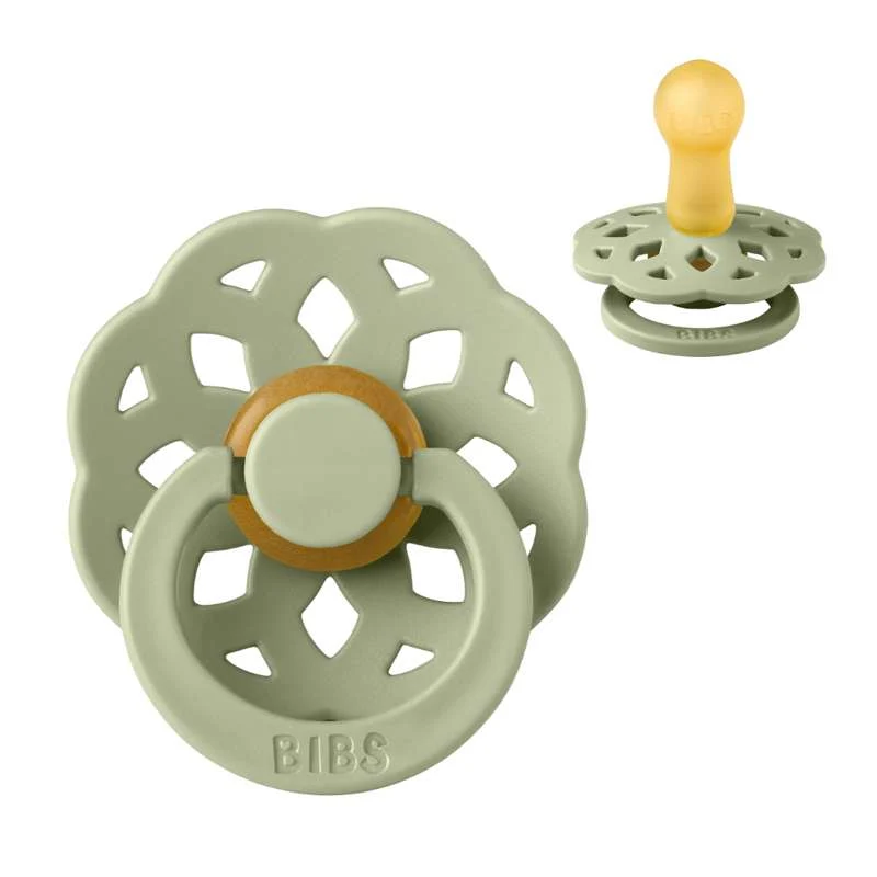 Bibs Boheme Pacifier - sz. 2 - natural rubberized - Sage