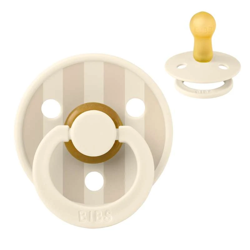 Bibs Round Colour Pacifier - sz. 2 - natural rubberized - Studio - Block - Vanilla