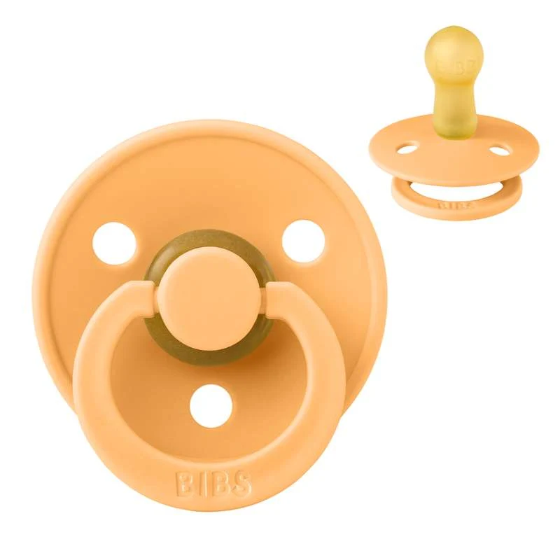 Bibs Round Colour Pacifier - sz. 2 - natural rubberized - Sunkissed
