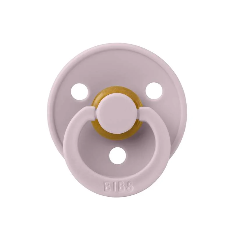 Bibs Round Colour Pacifier - sz. 2 - natural rubberized - Dusk Lilac
