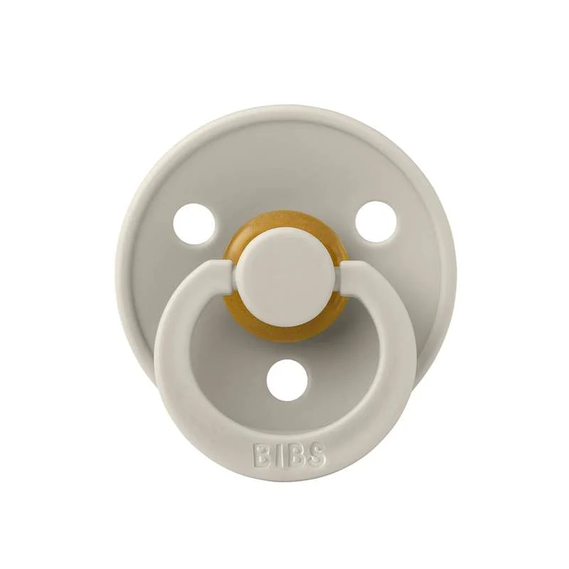 Bibs Round Colour Pacifier - sz. 2 - natural rubberized - Sand