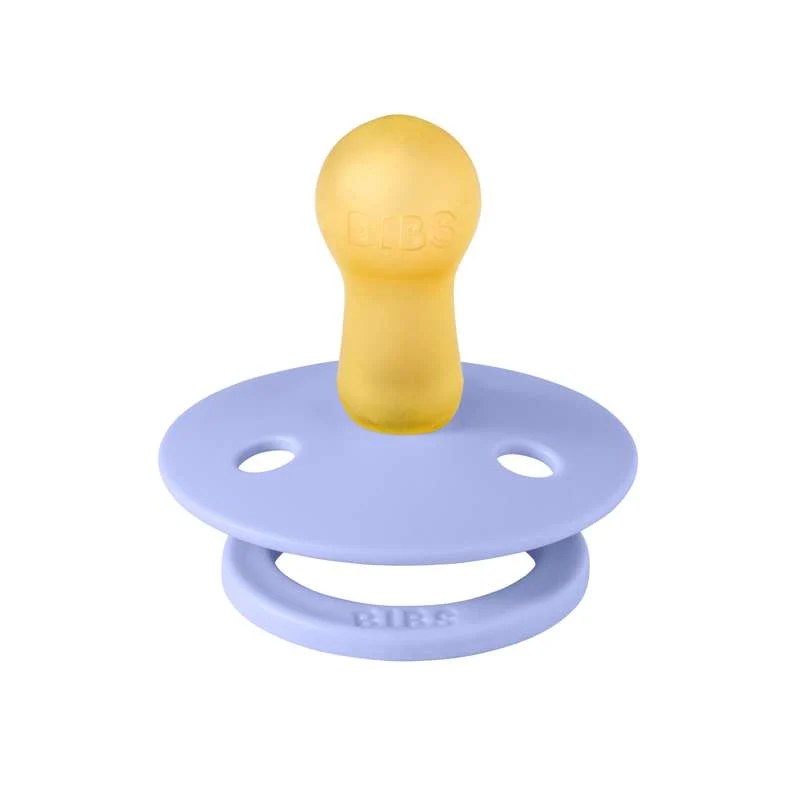 Bibs Round Colour Pacifier - sz. 2 - natural rubberized - Hush