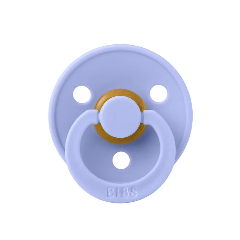 Bibs Round Colour Pacifier - sz. 2 - natural rubberized - Hush