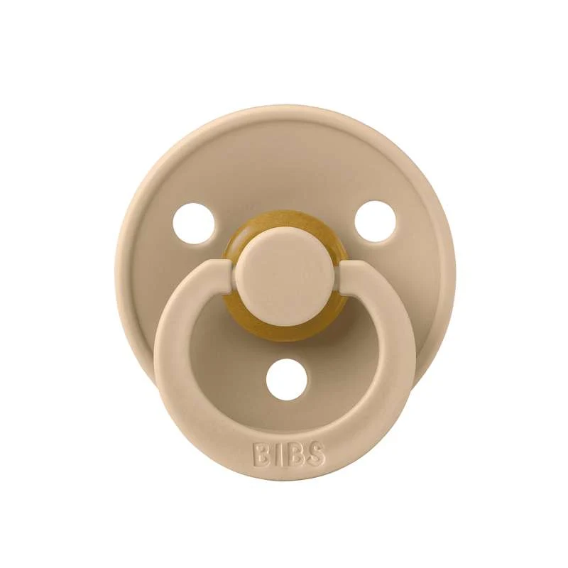 Bibs Round Colour Pacifier - sz. 2 - natural tpr - Taupe