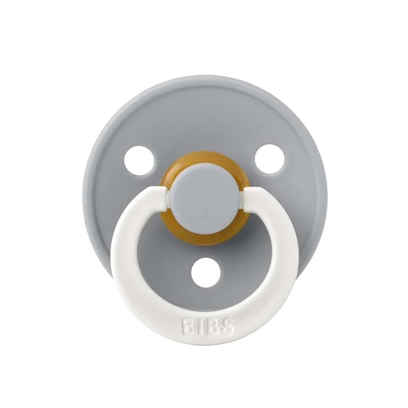 Bibs Round Colour Pacifier - sz. 2 - natural tpr - GLOW - Cloud