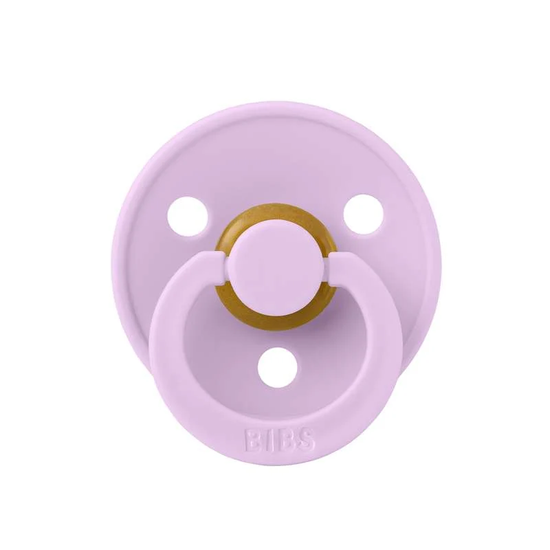 Bibs Round Colour Pacifier - sz. 2 - natural tpr - Violet Sky