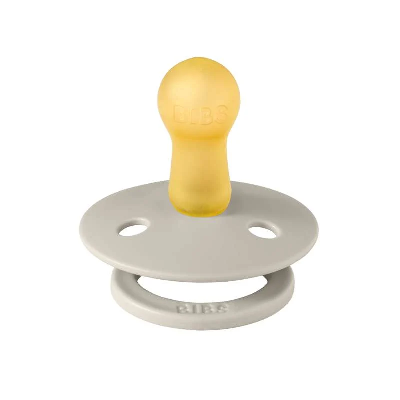 Bibs Round Colour Pacifier - sz. 2 - natural tpr - Studio - Block - Sand/Ivory