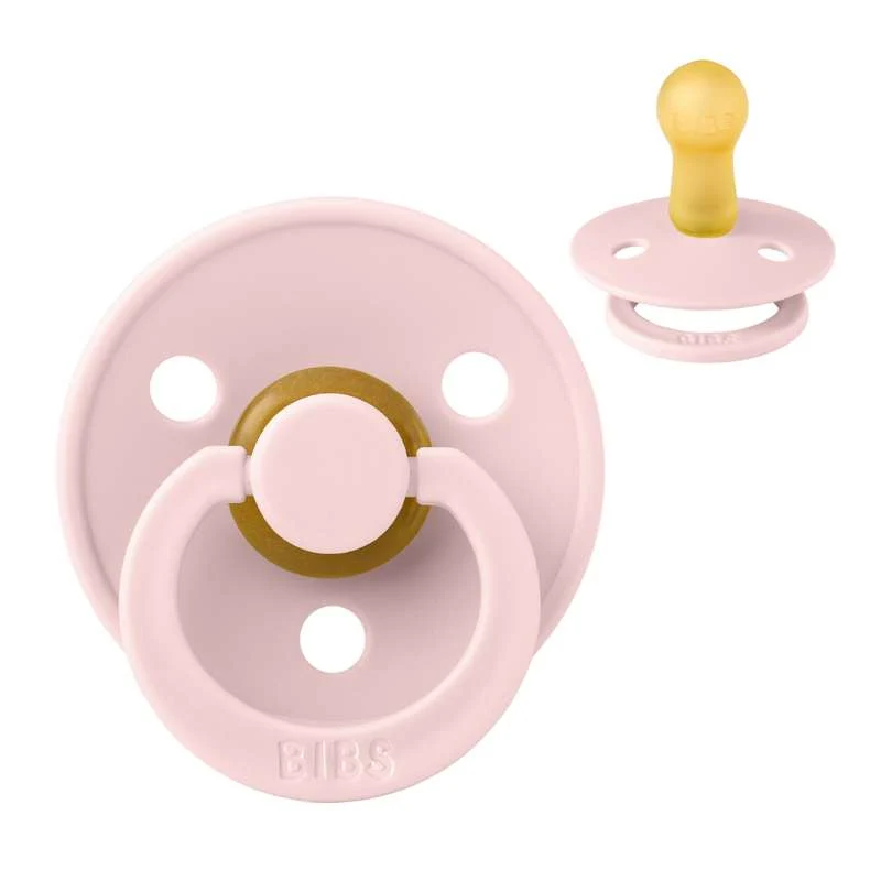 Bibs Round Colour Pacifier - sz. 2 - natural tpr - Blossom