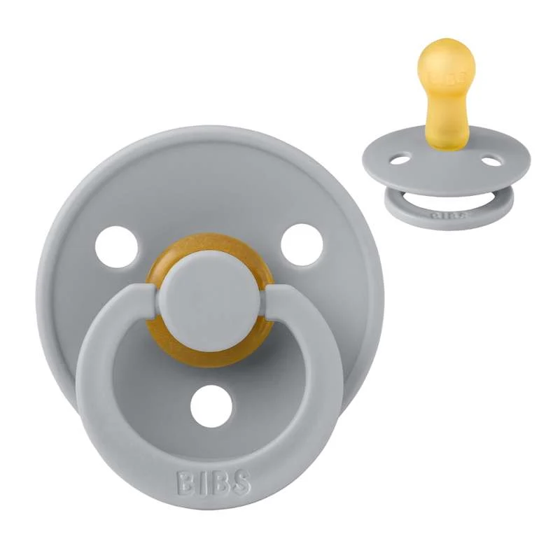 Bibs Round Colour Pacifier - sz. 2 - natural tpr - Cloud