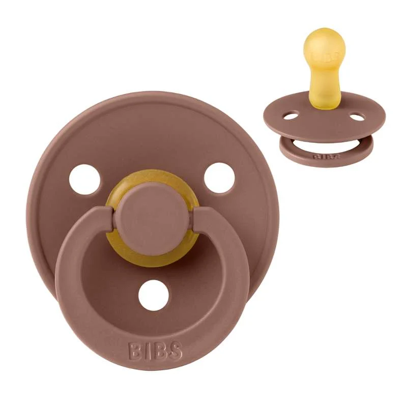 Bibs Round Colour Pacifier - sz. 2 - natural tpr - Woodchuck
