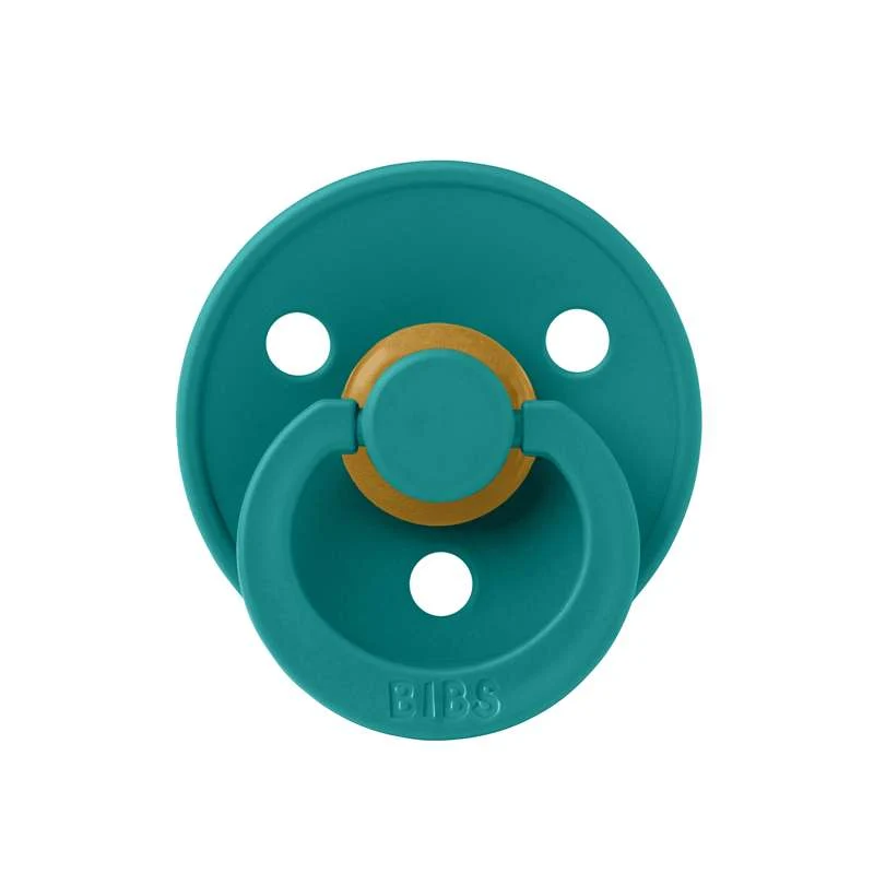 Bibs Round Colour Pacifier - sz. 2 - natural tpr - Scuba