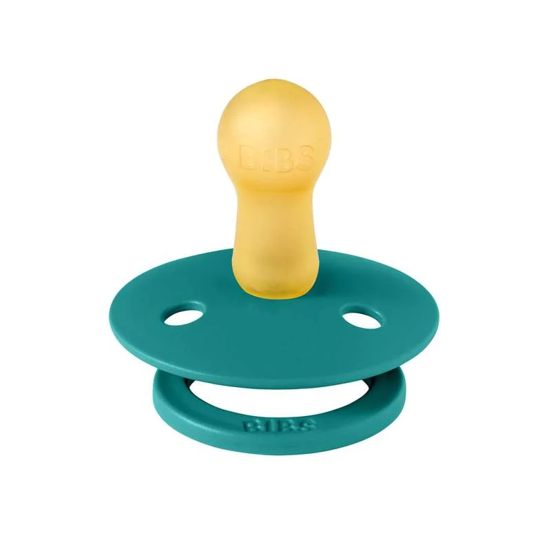 Bibs Round Colour Pacifier - sz. 2 - natural tpr - Scuba