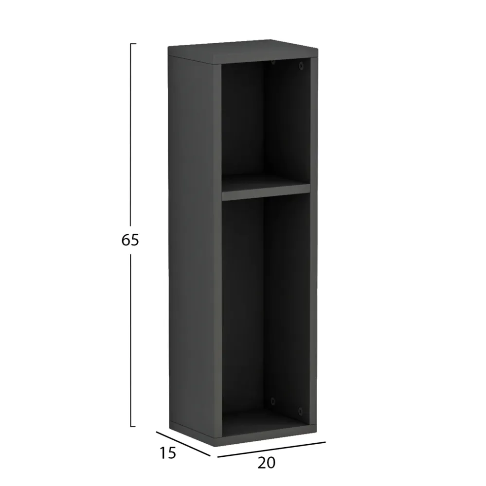 Нощно шкафче BONEN сив цвят 20x15x65см