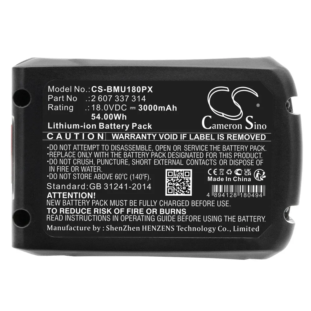 Батерия акумулаторен трион BOSCH AdvancedCut 18 1600A005B0 LiIon 18V 3000mAh Cameron Sino