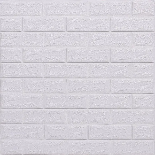 Топлоизолационно самозалепващо пано Classical Brick 70x77x0.8 сm Бяла тухла Limex