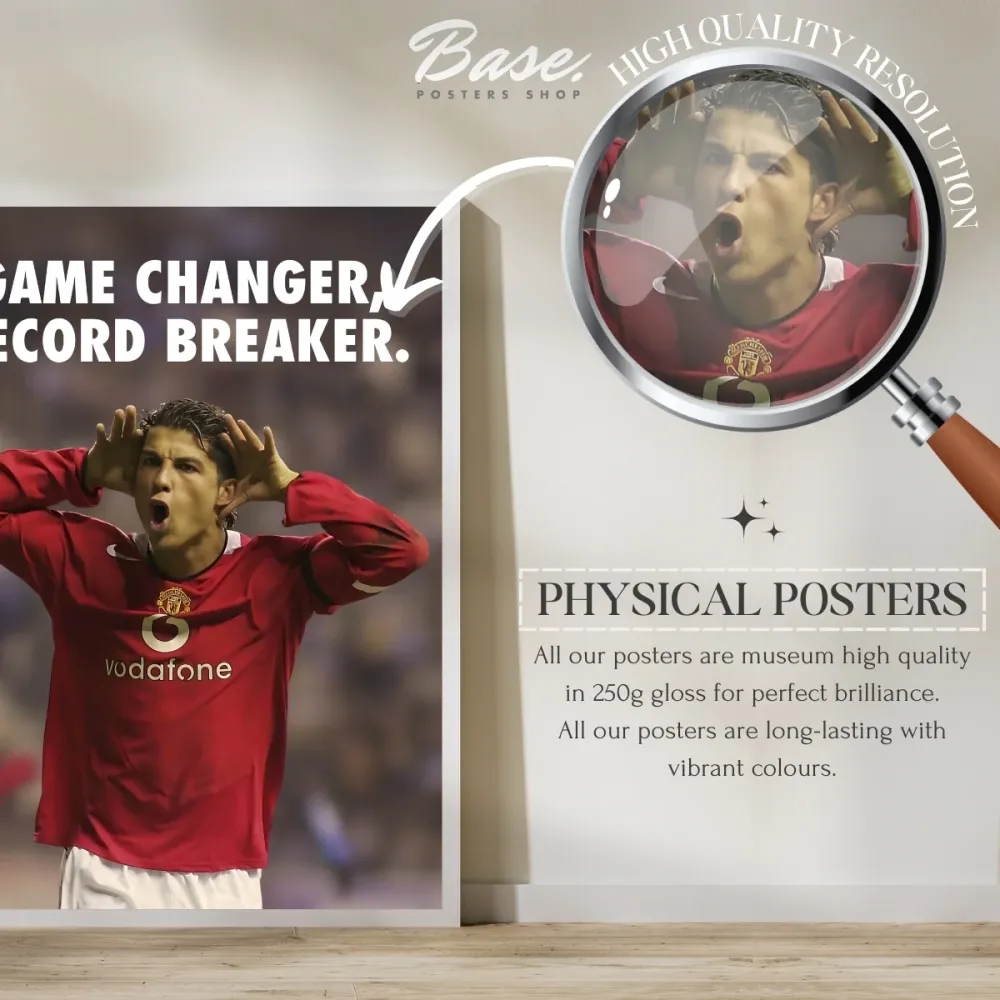 Cristiano Ronaldo 'Record Breaker' | Includes High-Quality Prints With