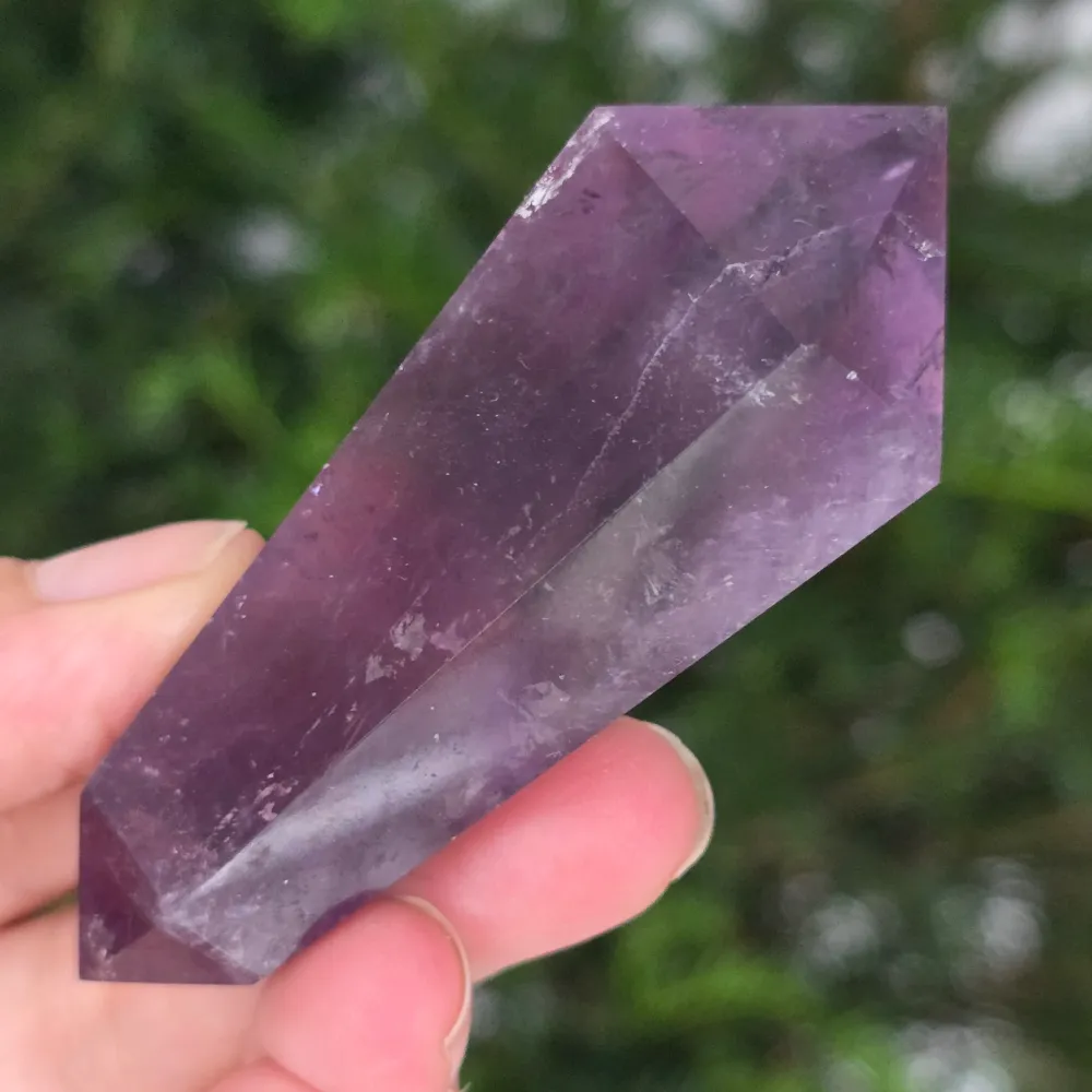 Double Point Amethyst AA от Бразилия | Модел 18