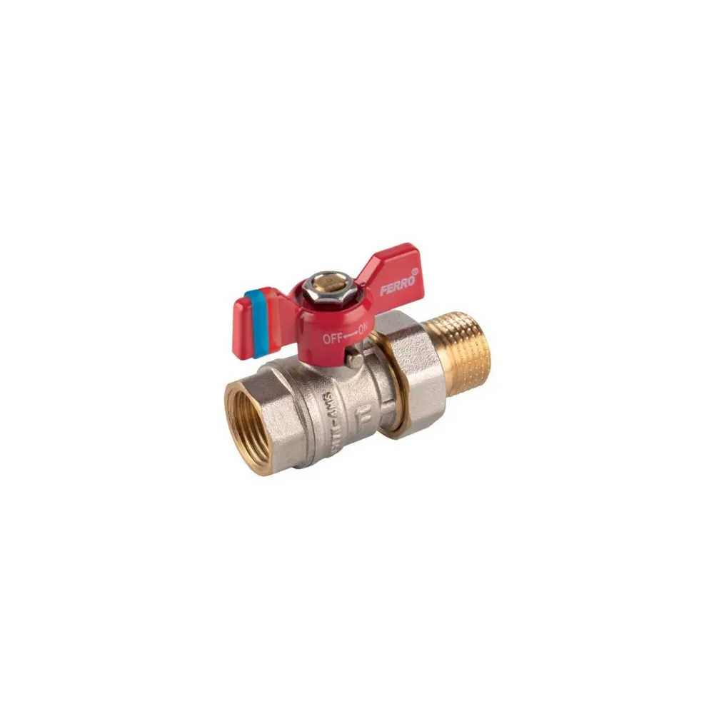 Ferro сфричен кран 1 с холендър пеперуда F-Comfort KFCS3