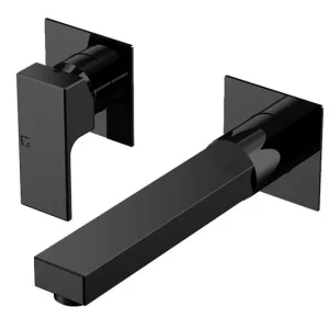 Стенна батерия за мивка Kubic Black