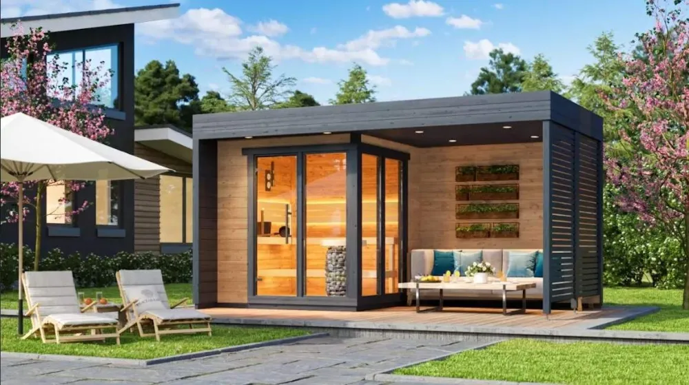 Leil® Patio S Plus - āra pirts 4 personām Bronze
