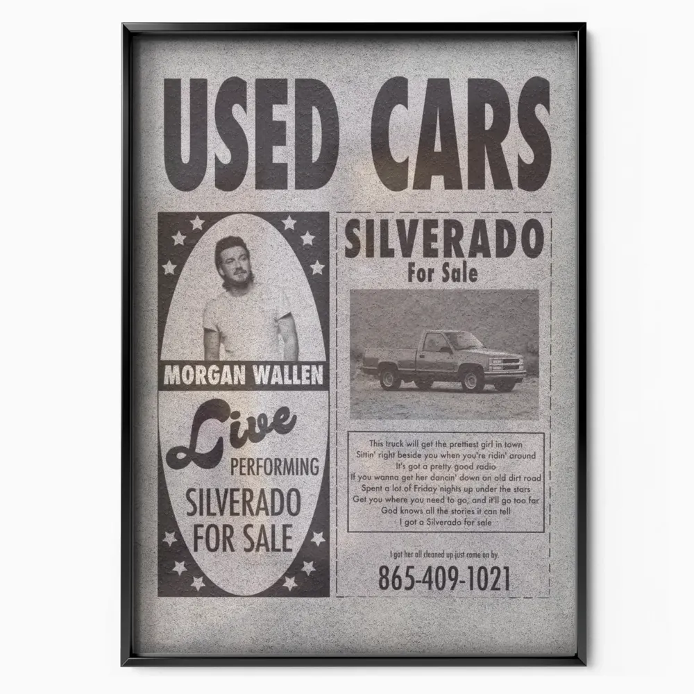 Morgan Wallen Silverado Sale With