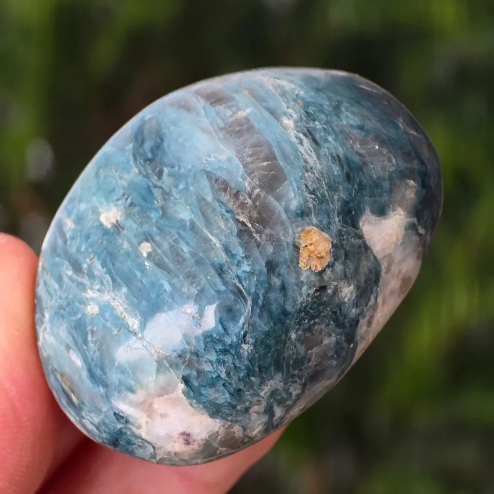 Palmstone апатит тъмно син Мадагаскар | Модел 5