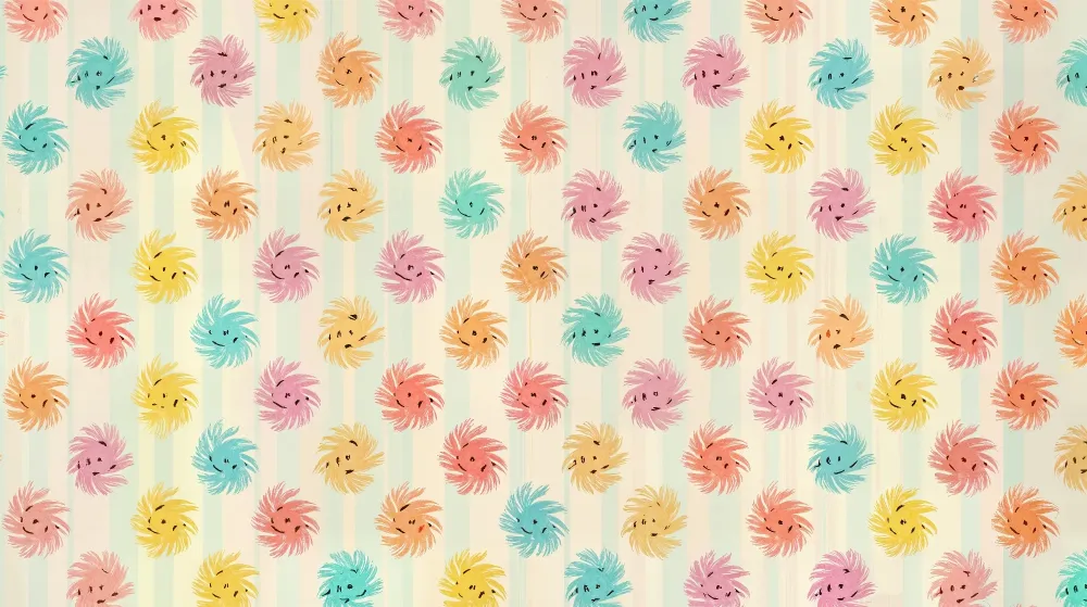 Papel de parede crianç | Alegres e coloridos redemoinhos