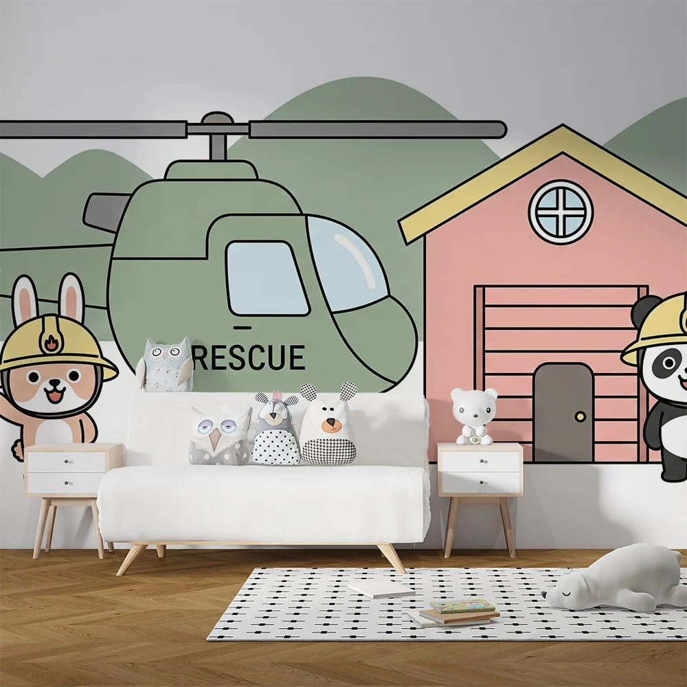 Papel de parede crianç | Aventura de resgate com animais